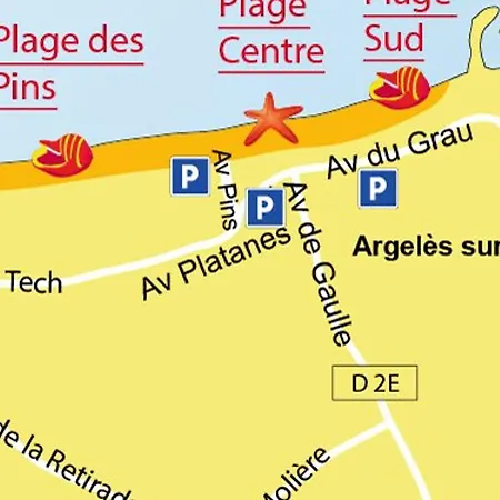Climatise A 300m De La Avec Parking Et Terrasse - - Fr-1-732-84 아파트 아르젤레쉬르메르